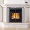 4-Panel Foldable Fireplace Screen Stand - Black Metal Mesh Spark Guard Cover with Decorative Arch Design, 47.8"W x 31"H for Indoor Fireplace Protection